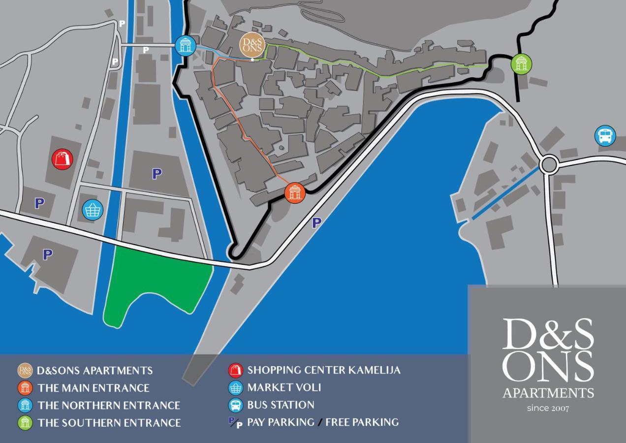 D & Sons Apartments Kotor Dış mekan fotoğraf